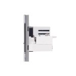 Priza Ingusta + Dubla USB + TV + Internet cu Rama Din Sticla LUXION, Standard Italian, 4M - imagine 3