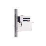 Priza Schuko + Ingusta + Dubla USB + TV + Internet cu Rama Din Sticla LUXION, Standard Italian, 6M - imagine 3