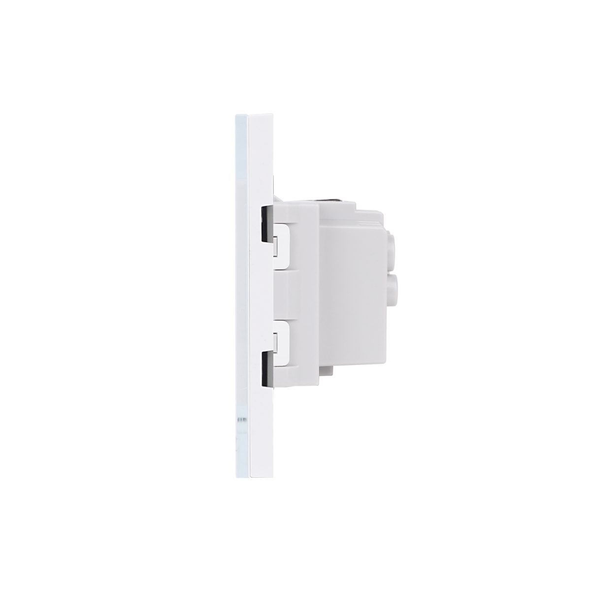 Priza Simpla si 1 Tasta Falsa cu Rama din Sticla LUXION, Standard Italian, 3M - imagine 3