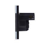 Priza Simpla + USB-A + USB-C LUXION cu Rama din Sticla - imagine 3