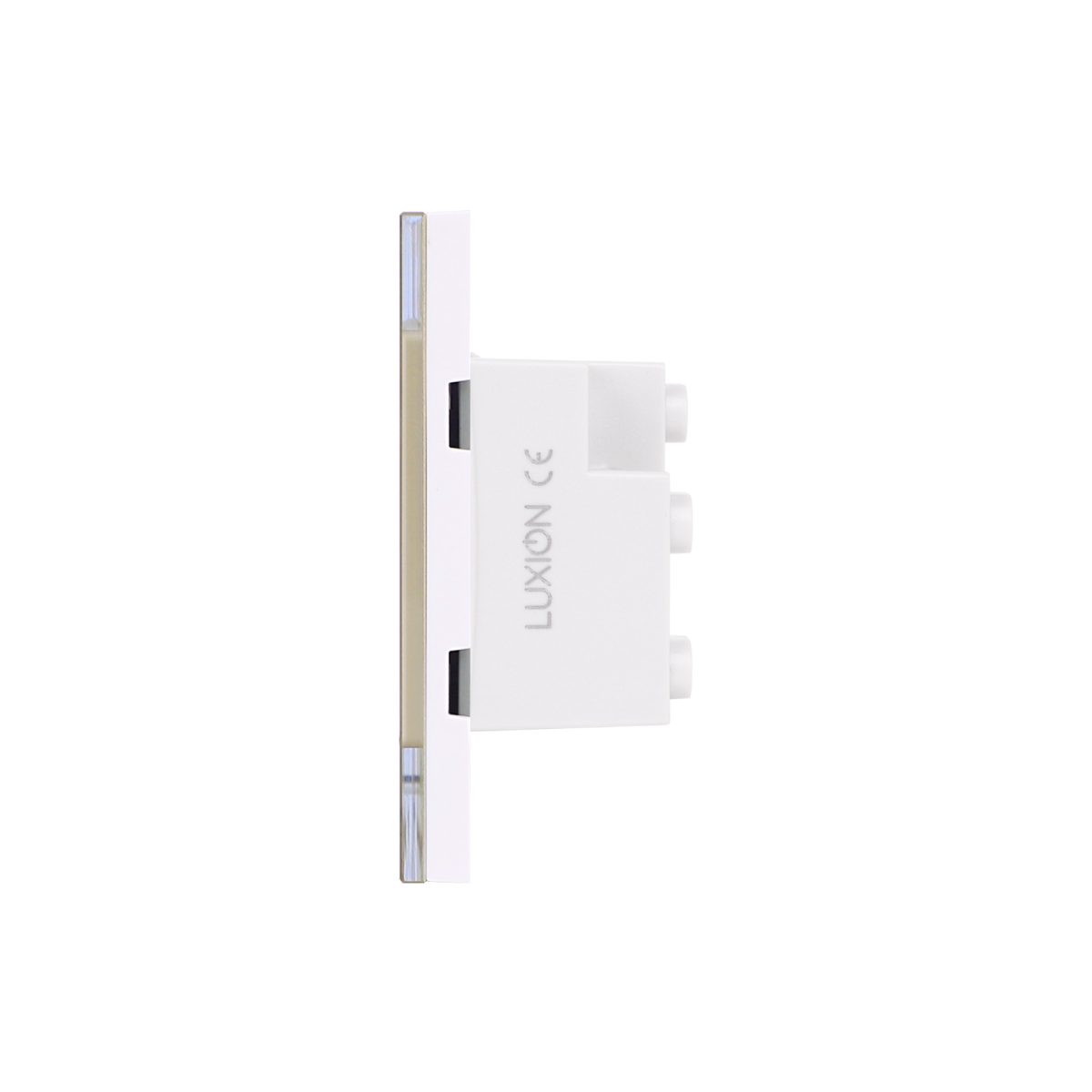 Priza Tripla cu Rama din Sticla LUXION, Standard Italian, 3M - imagine 3