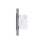 Priza Tripla cu Rama din Sticla LUXION, Standard Italian, 3M - imagine 3