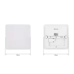 Plafoniera inteligenta LED RGB Tellur, Control vocal, 24W, Wi-Fi, 33 cm, Forma patrata - imagine 3