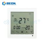 Termostat cu fir pentru aer conditionat BeOk TDS23WiFi-AC, Aplicatia mobila Smart Life, Compatibil cu sisteme HVAC - imagine 3