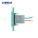 Priza USB Livolo cu rama din sticla - imagine 3