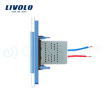 Priza USB Livolo cu rama din sticla - imagine 3