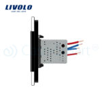 Priza dubla USB Livolo cu rama din sticla - imagine 3