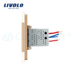 Priza dubla USB Livolo cu rama din sticla - imagine 3