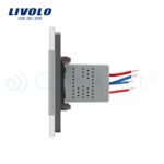 Priza dubla USB Livolo cu rama din sticla - imagine 3