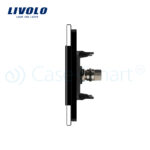 Priza dubla TV Livolo cu rama din sticla - imagine 3