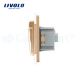 Priza dubla Livolo cu rama din sticla si capac de protectie rezistent la apa - imagine 3