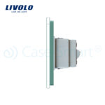 Priza dubla module inguste Livolo cu rama din sticla - standard german - imagine 3