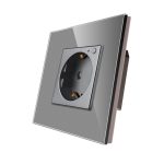 Priza inteligenta pentru perete LUXION Zigbee cu rama din sticla - imagine 2