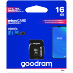 Card de memorie MicroSD Goodram cu Adaptor SD, Memorie 16 GB, Standard UHS-I - imagine 4