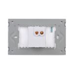 Intrerupator cu Revenire (Sonerie) Mecanic LUXION cu Rama din Sticla, Standard Italian, 3M - imagine 4