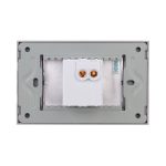 Intrerupator cu Revenire (Sonerie) Mecanic LUXION cu Rama din Sticla, Standard Italian, 3M - imagine 4