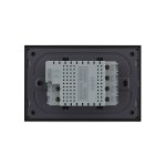 Intrerupator cvadruplu cap scara / cap cruce wireless cu touch Livolo cu rama din sticla, standard Italian - Serie noua - imagine 4