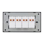 Intrerupator Cvadruplu Mecanic LUXION cu Rama din Sticla, Standard Italian, 4M - imagine 4