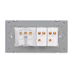 Intrerupator Dublu Cap Scara + Priza cu Rama din Sticla LUXION, Standard Italian, 4M - imagine 4