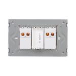 Intrerupator Dublu Mecanic LUXION cu Rama din Sticla, Standard Italian, 3M - imagine 4