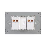 Intrerupator Dublu Mecanic LUXION cu Rama din Sticla, Standard Italian, 3M - imagine 4