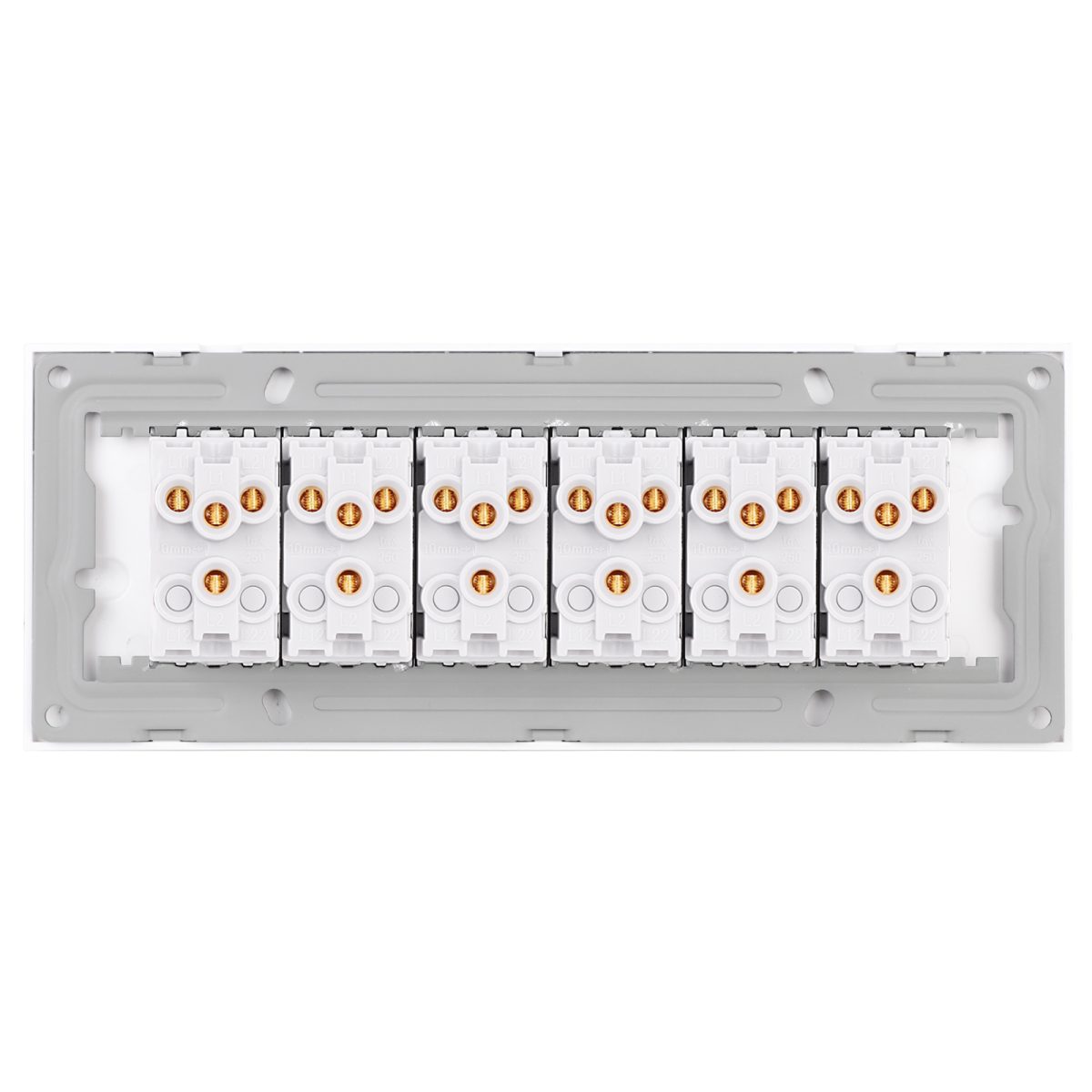 Intrerupator Mecanic 12 Posturi LUXION cu Rama din Sticla, Standard Italian, 6M - imagine 4