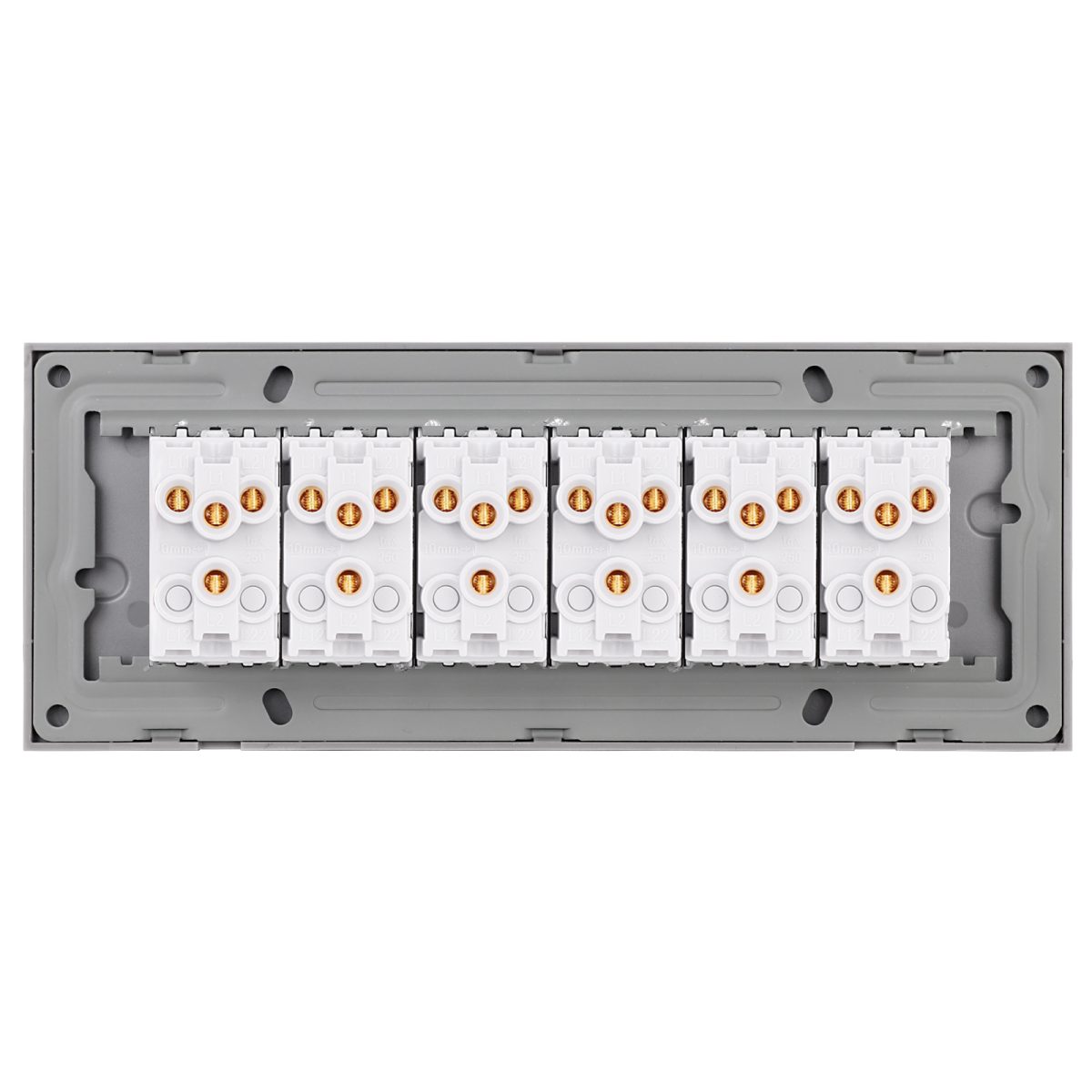 Intrerupator Mecanic 12 Posturi LUXION cu Rama din Sticla, Standard Italian, 6M - imagine 4