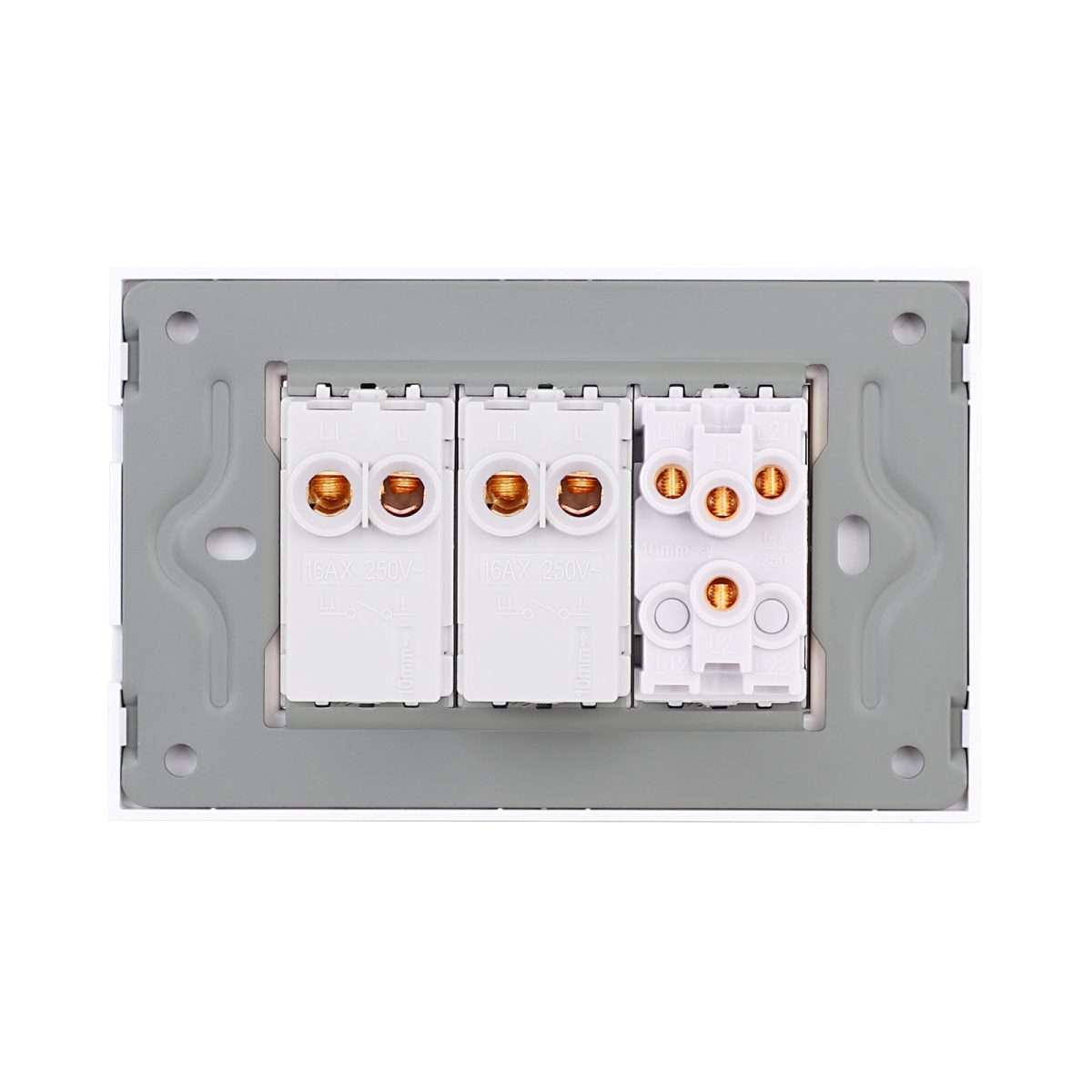 Intrerupator Mecanic 4 Posturi LUXION cu Rama din Sticla, Standard Italian, 3M - imagine 4