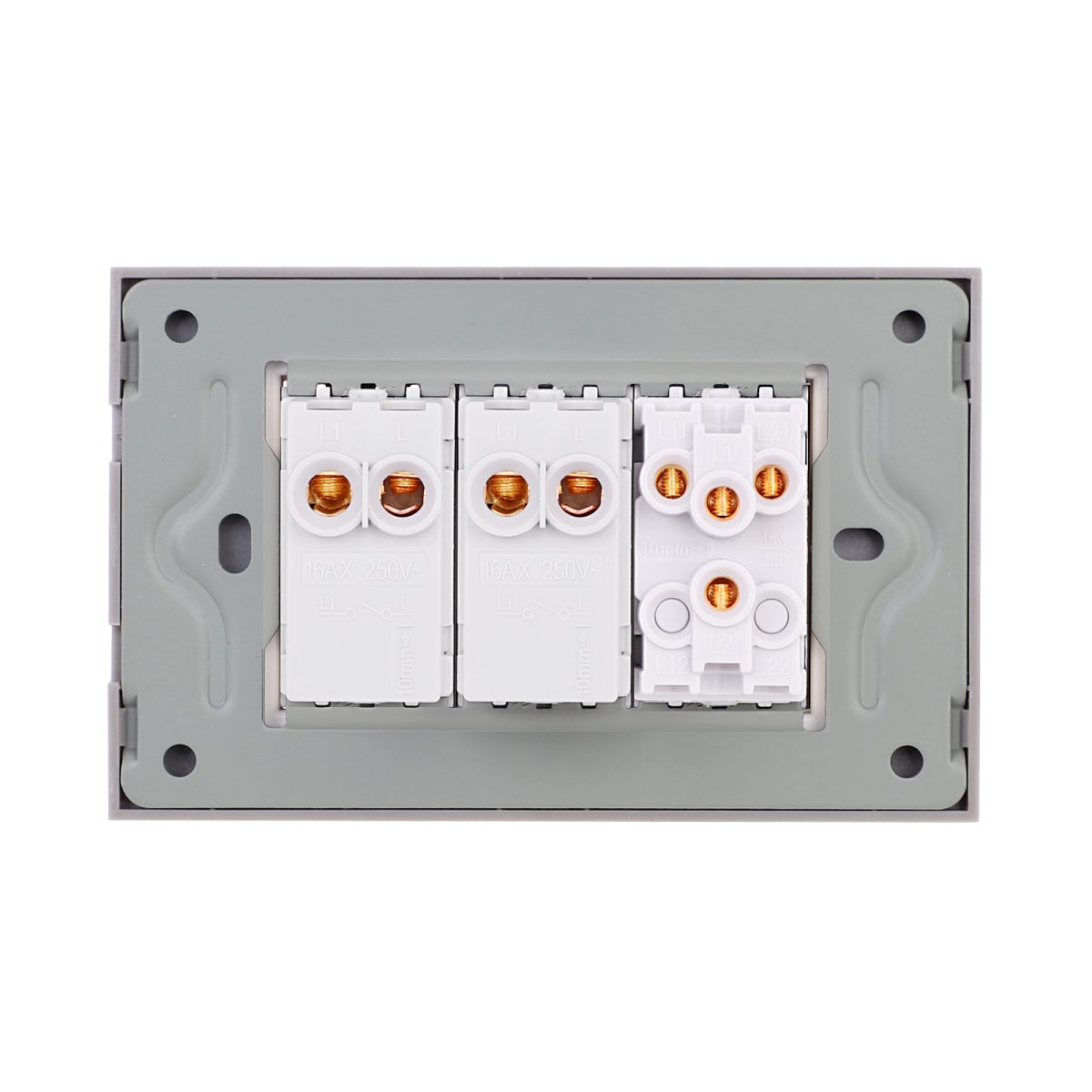 Intrerupator Mecanic 4 Posturi LUXION cu Rama din Sticla, Standard Italian, 3M - imagine 4