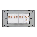 Intrerupator Mecanic 5 Posturi LUXION cu Rama din Sticla, Standard Italian, 4M - imagine 4