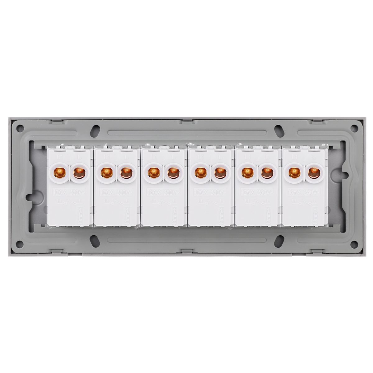 Intrerupator Mecanic 6 Posturi LUXION cu Rama din Sticla, Standard Italian, 6M - imagine 4