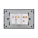 Intrerupator Simplu Cap Scara + Priza cu Rama din Sticla LUXION, Standard Italian, 3M - imagine 4