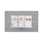 Intrerupator Simplu + Priza cu Rama din Sticla LUXION, Standard Italian, 3M - imagine 4