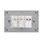 Intrerupator Simplu + Priza cu Rama din Sticla LUXION, Standard Italian, 3M - imagine 4