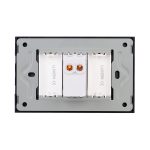 Intrerupator Simplu Mecanic 1M si 2 Taste False LUXION cu Rama din Sticla, Standard Italian, 3M - imagine 4