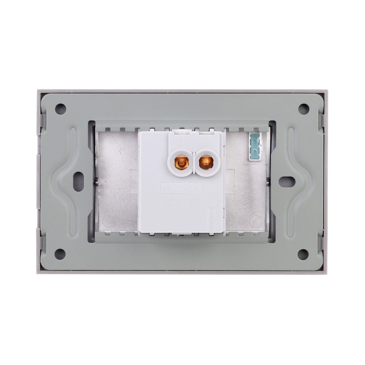 Intrerupator Simplu Mecanic LUXION cu Rama din Sticla, Standard Italian, 3M - imagine 4