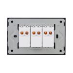 Intrerupator Triplu Mecanic LUXION cu Rama din Sticla, Standard Italian, 3M - imagine 4