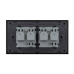 Priza dubla Livolo cu rama din sticla 4M, standard Italian, Serie noua - imagine 4