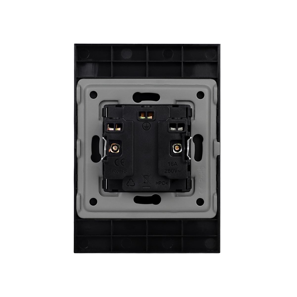 Priza Dubla cu Rama din Sticla LUXION Pentru Doza Simpla - imagine 3