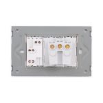 Priza Schuko + Universala Italiana cu Rama din Sticla LUXION, Standard Italian, 3M - imagine 4