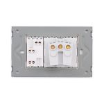 Priza Schuko + Universala Italiana cu Rama din Sticla LUXION, Standard Italian, 3M - imagine 4