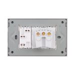 Priza Schuko + Universala Italiana cu Rama din Sticla LUXION, Standard Italian, 3M - imagine 4