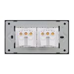 Priza Dubla cu Rama din Sticla LUXION, Standard Italian, 4M - imagine 4