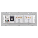 Priza Dubla Schuko + TV + Internet cu Rama din Sticla LUXION, Standard Italian, 6M - imagine 4