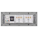 Priza Dubla Schuko + TV + Internet cu Rama din Sticla LUXION, Standard Italian, 6M - imagine 4