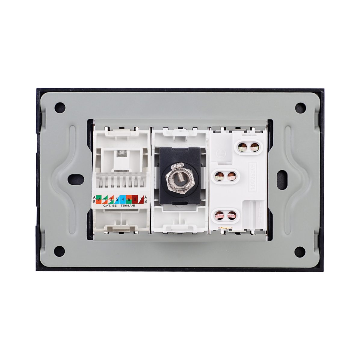 Priza Ingusta + TV + Internet cu Rama din Sticla LUXION, Standard Italian, 3M - imagine 4