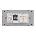 Priza Schuko + TV + Internet cu Rama Din Sticla LUXION, Standard Italian, 4M - imagine 4