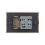 Priza simpla cu blank Livolo cu rama din sticla 3M, standard Italian, Serie noua - imagine 4