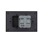 Priza simpla cu blank Livolo cu rama din sticla 3M, standard Italian, Serie noua - imagine 4