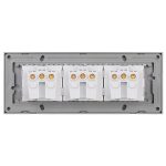 Priza Tripla cu Rama din Sticla LUXION, Standard Italian, 6M - imagine 4